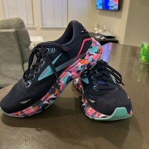 Limited Edition Brooks Navy Blue and Multicolor Running Shoes